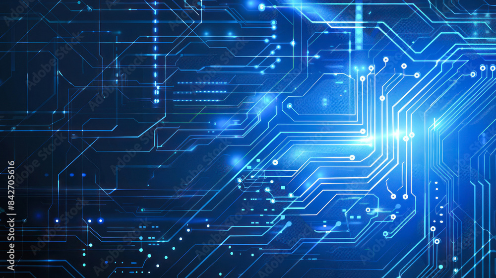 Abstract technology circuit board visualization Abstract technology circuit board visualization