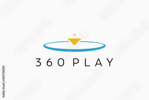 360 virtual realty l logo design template 