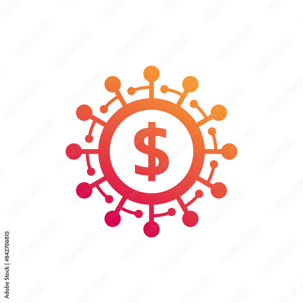 Coin Icon Logo Design Element Vector Illustration. Coin Icon Logo Design Element Vector Illustration.