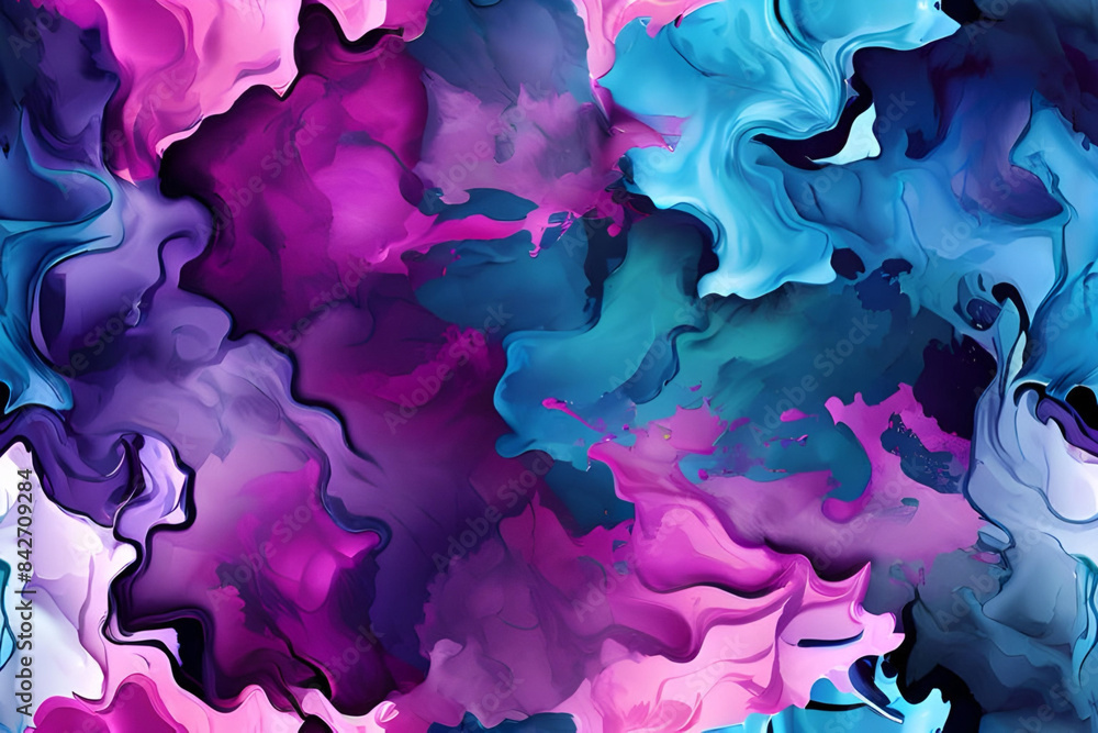 Fototapeta premium abstract liquid background chromatic watercolor abstract pattern