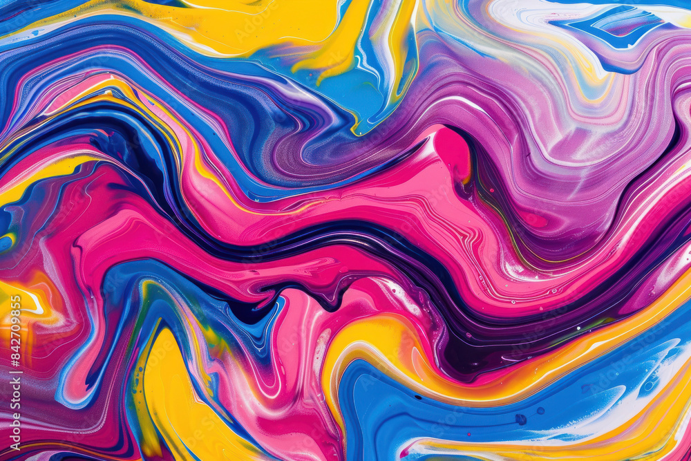 Vibrant swirling colors abstract design Vibrant swirling colors abstract design
