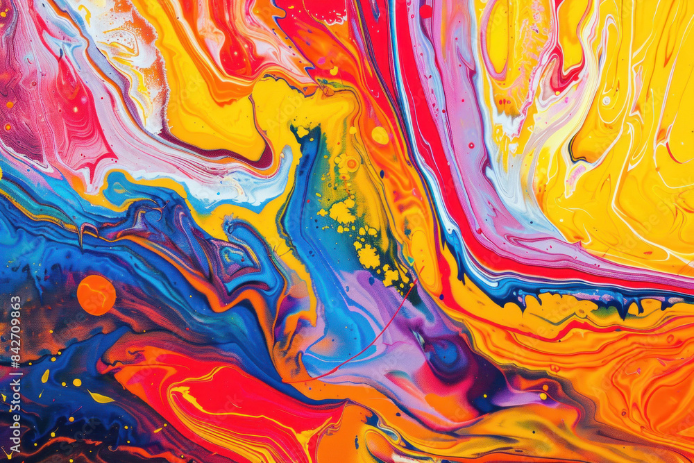 Vibrant abstract colors in motion art Vibrant abstract colors in motion art