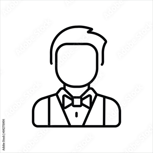 Croupier vector icon