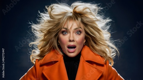 Unexpected Style: Wild Hair and Bold Orange
