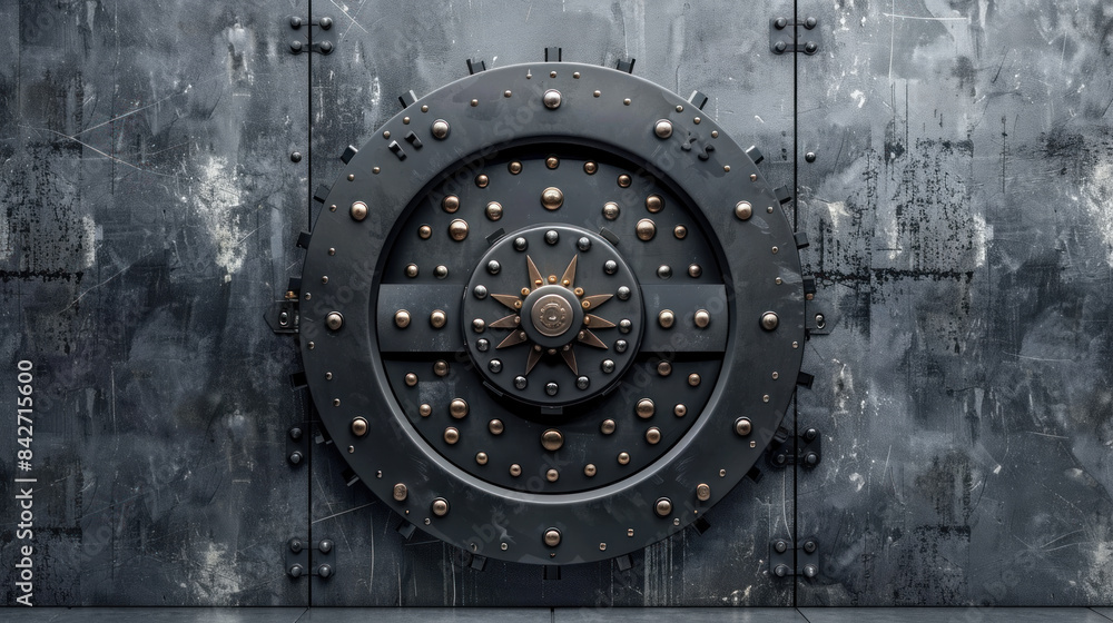 Strong intricate bank vault door Strong intricate bank vault door