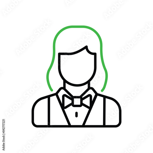 Croupier vector icon