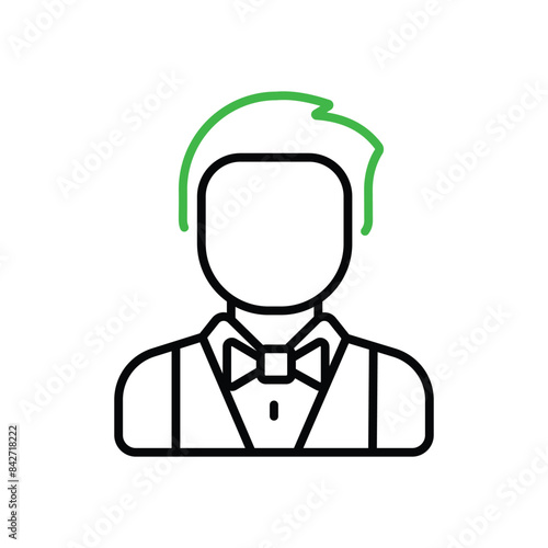 Croupier vector icon