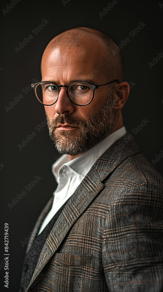 A professional executive standing in confidence A professional executive standing in confidence