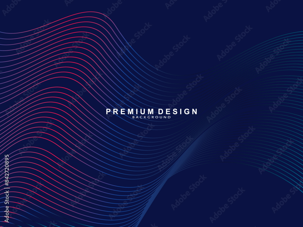 Abstract shining wave lines on dark blue background. Dynamic wave pattern. Modern wavy lines. Futuristic technology concept. Perfect for banners, posters, covers, brochures, flyers, websites, etc. Abstract shining wave lines on dark blue background. Dynamic wave pattern. Modern wavy lines. Futuristic technology concept. Perfect for banners, posters, covers, brochures, flyers, websites, etc.