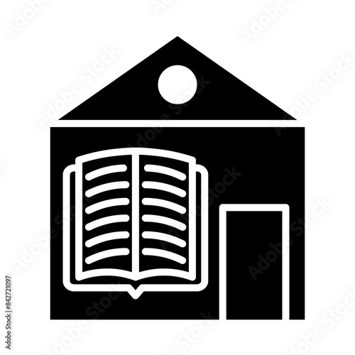 Homeschooling glyph icon