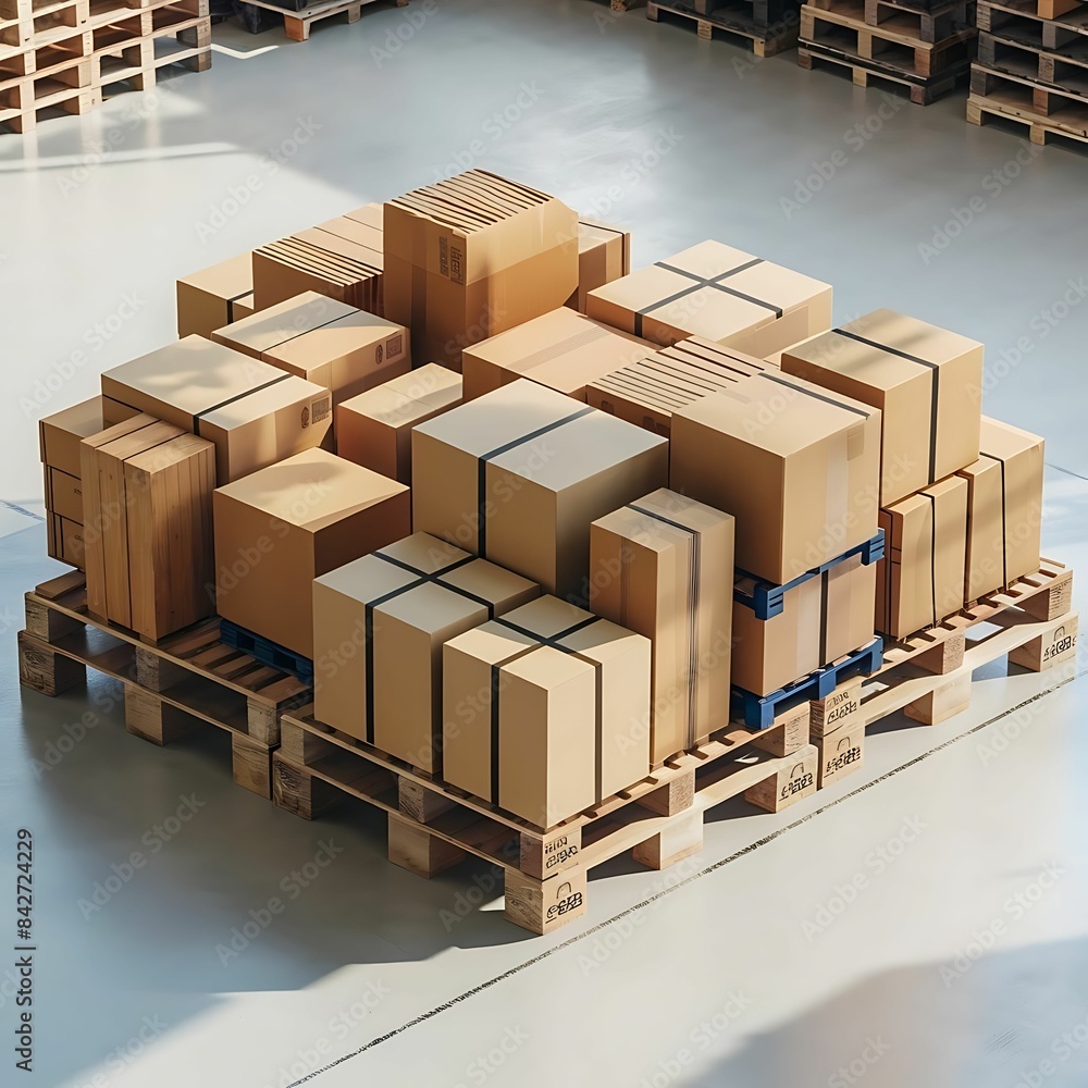 Set of wooden pallet for warehouse - 1 Set of wooden pallet for warehouse - 1