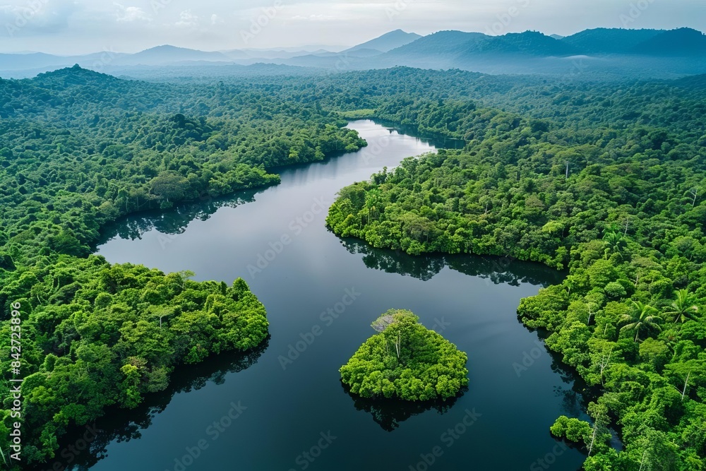 Wildlife tracking databases monitoring pollution impact, natural reserve, front view, protecting ecosystems, technology tone, Analogous Color Scheme Wildlife tracking databases monitoring pollution impact, natural reserve, front view, protecting ecosystems, technology tone, Analogous Color Scheme