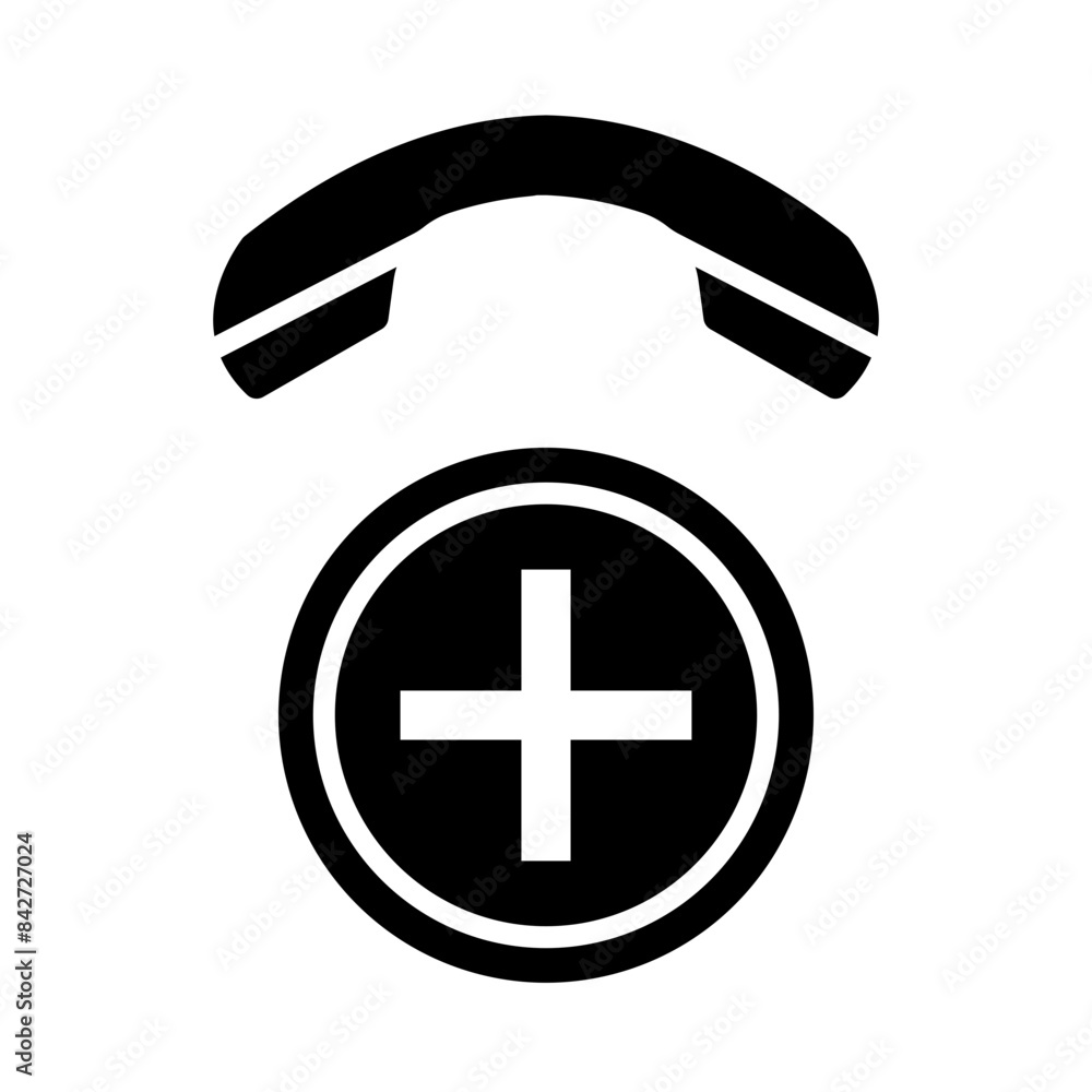 Obraz premium Emergency glyph icon
