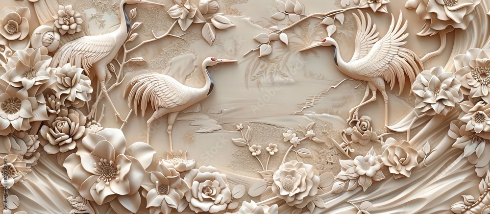 3d animal Wallpaper Background golden art for digital printing wallpaper, mural, custom design wallpaper. AI generated illustration 3d animal Wallpaper Background golden art for digital printing wallpaper, mural, custom design wallpaper. AI generated illustration