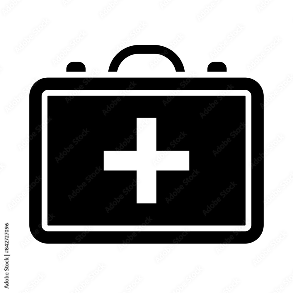 Fototapeta premium First aid kit glyph icon
