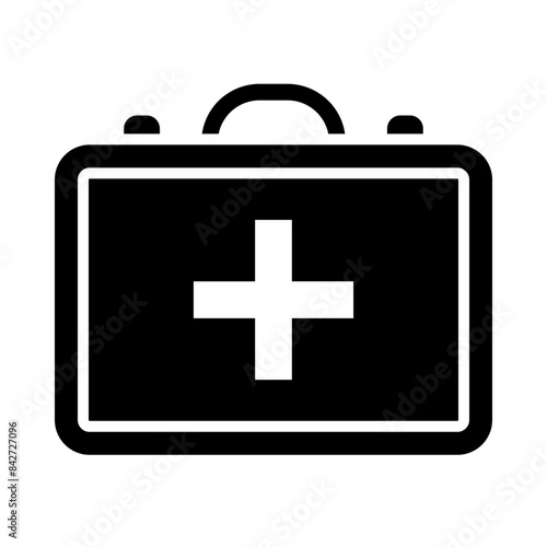 First aid kit glyph icon