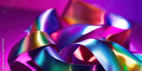 Background with chromic ribbons