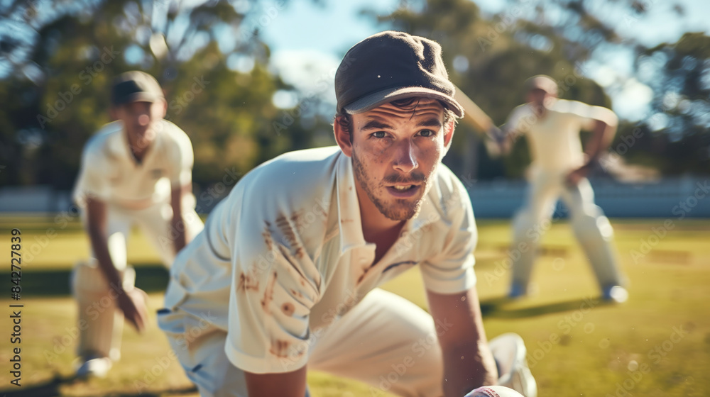 Fototapeta premium Close-up shot bowler