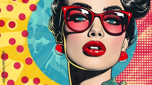 Chic Retro Pop Art Cosmetic...