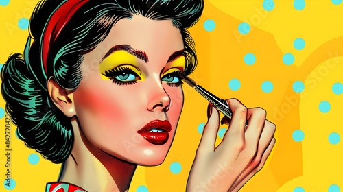 Retro Pop Art Styled Beauty...