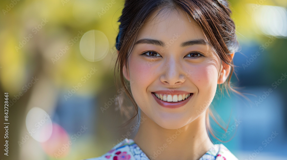 笑顔の女性 笑顔の女性