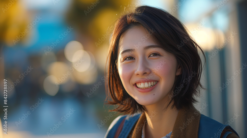 Obraz premium 笑顔の女性