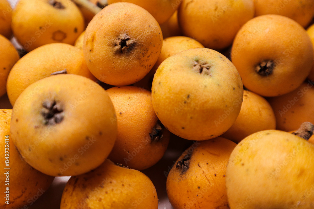 Bright medlar in a bowl