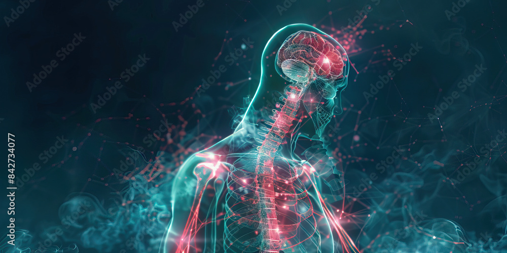 Lupus: The Joint Pain and Skin Rash - Visualize a person with highlighted immune system showing hyperactivity, experiencing joint pain and skin rash Lupus: The Joint Pain and Skin Rash - Visualize a person with highlighted immune system showing hyperactivity, experiencing joint pain and skin rash