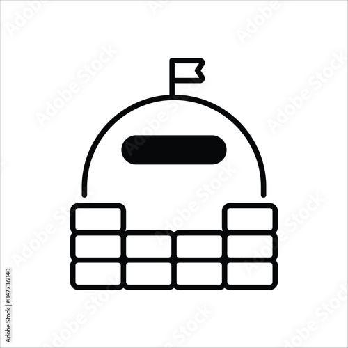 Bunker vector icon