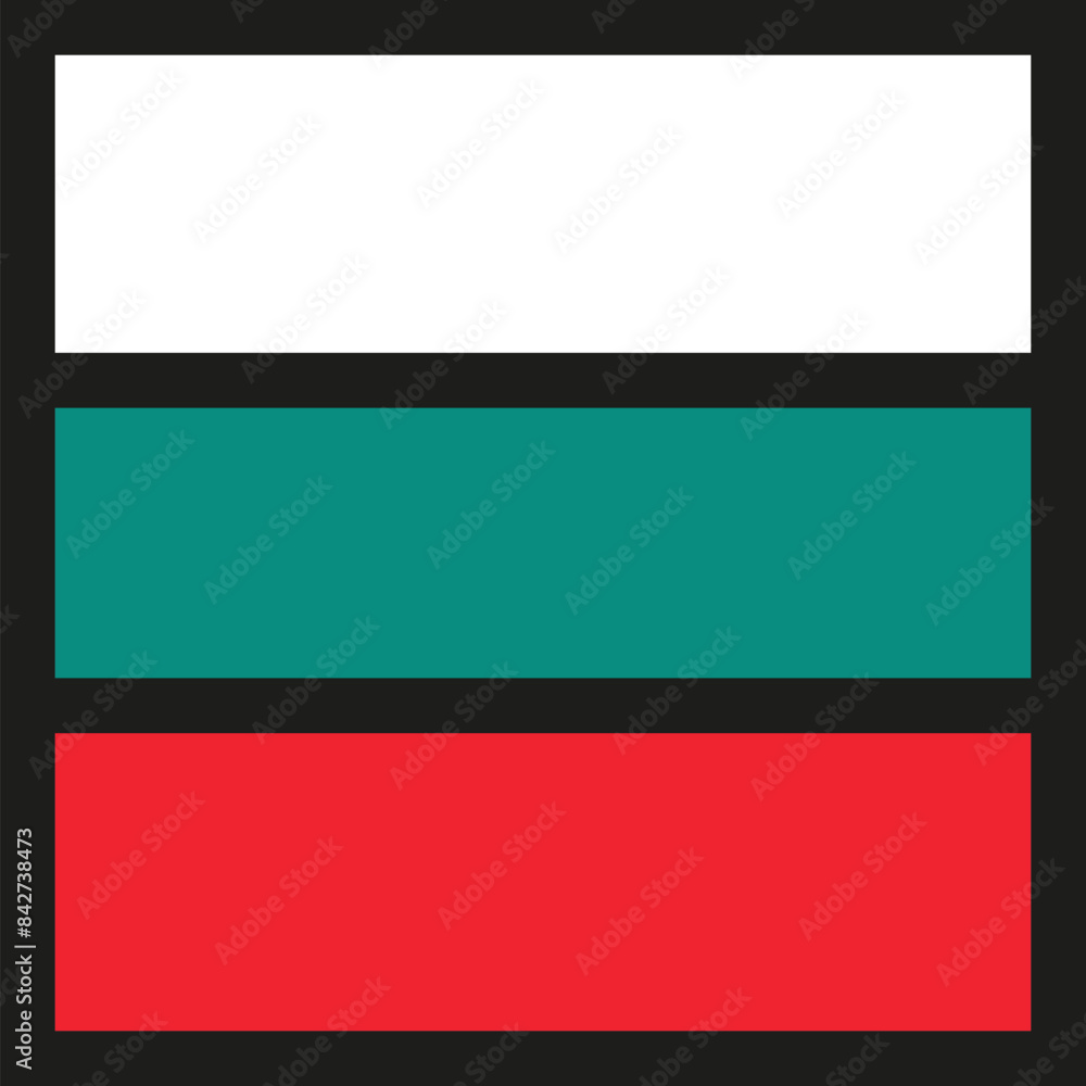 Obraz premium Bulgarian Flag Icon