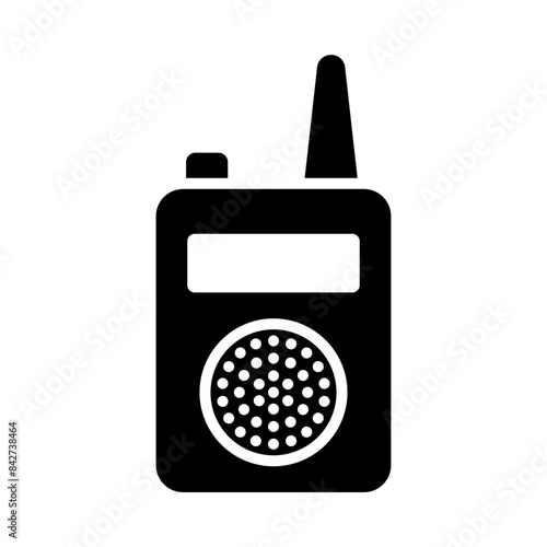Walkie talkie glyph icon