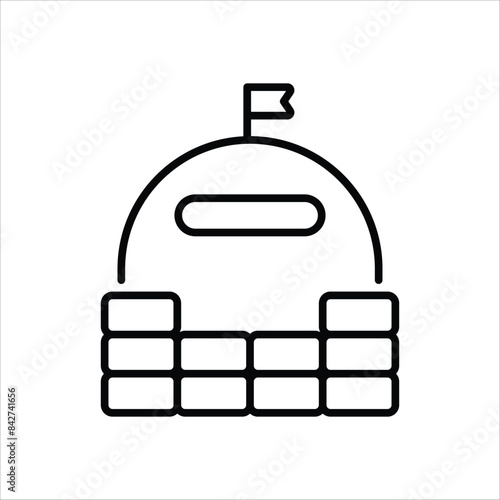Bunker vector icon