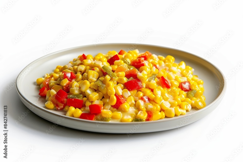 Baked Corn and Red Bell Pepper Appetizing Delight Baked Corn and Red Bell Pepper Appetizing Delight