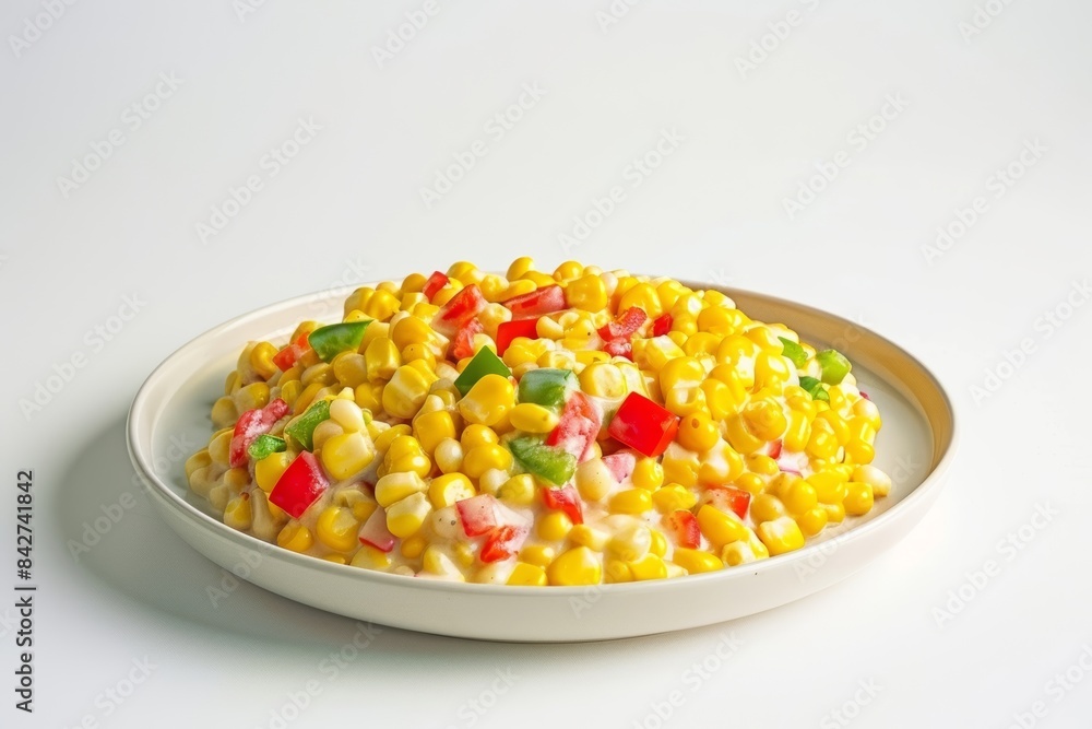 Creamy Baked Corn and Red Bell Pepper Flavorful Dish Creamy Baked Corn and Red Bell Pepper Flavorful Dish