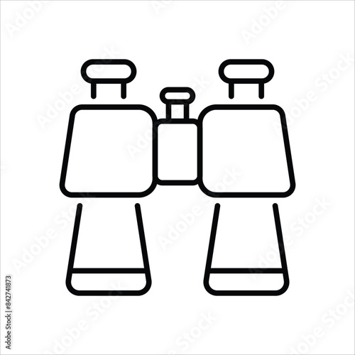 Binoculars vector icon