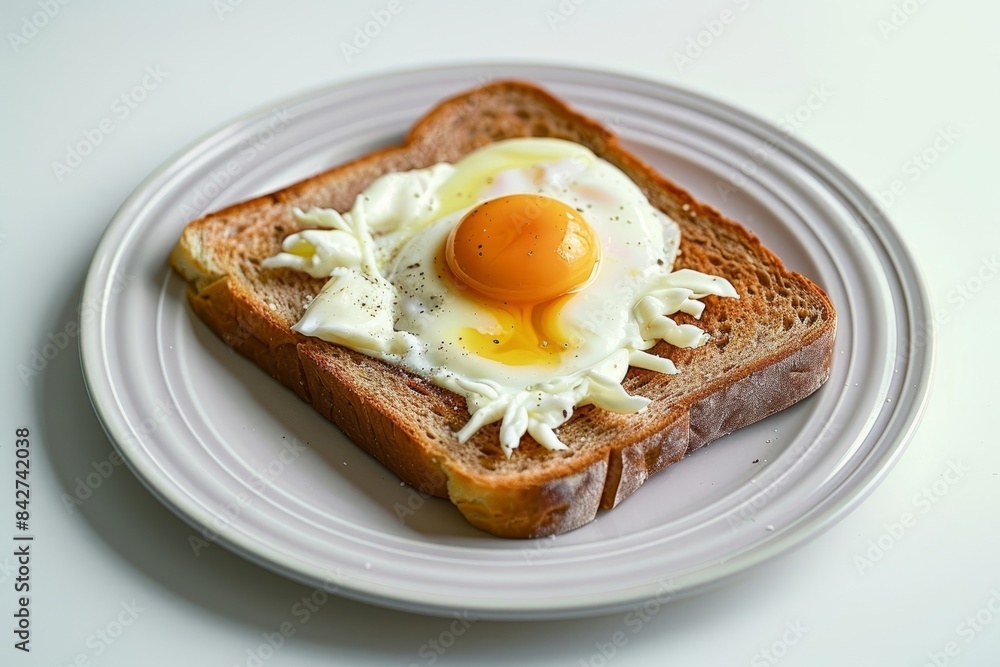 Creamy Baked Egg on Bagel with Savory Seasonings Creamy Baked Egg on Bagel with Savory Seasonings