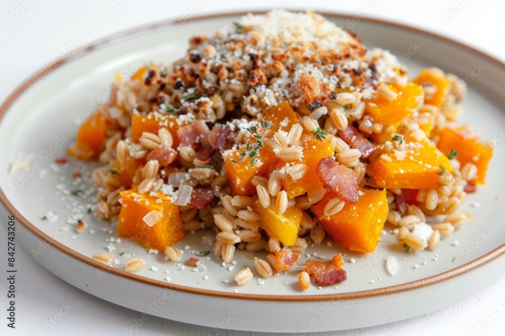 Baked Farro and Butternut Squash for a Filling Dish Baked Farro and Butternut Squash for a Filling Dish