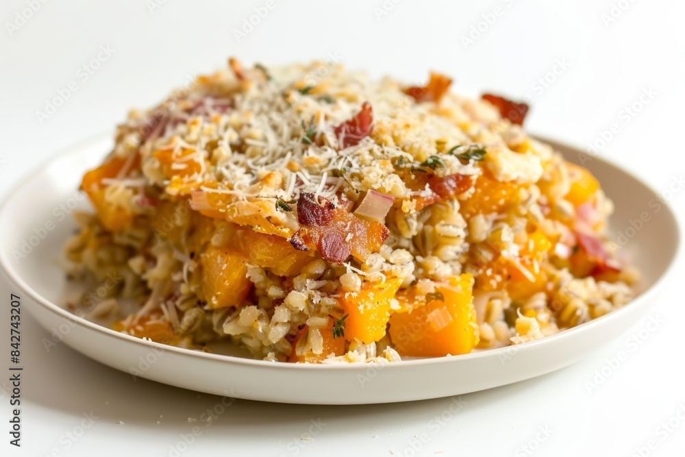 Baked Farro and Butternut Squash for a Wholesome Dinner Baked Farro and Butternut Squash for a Wholesome Dinner