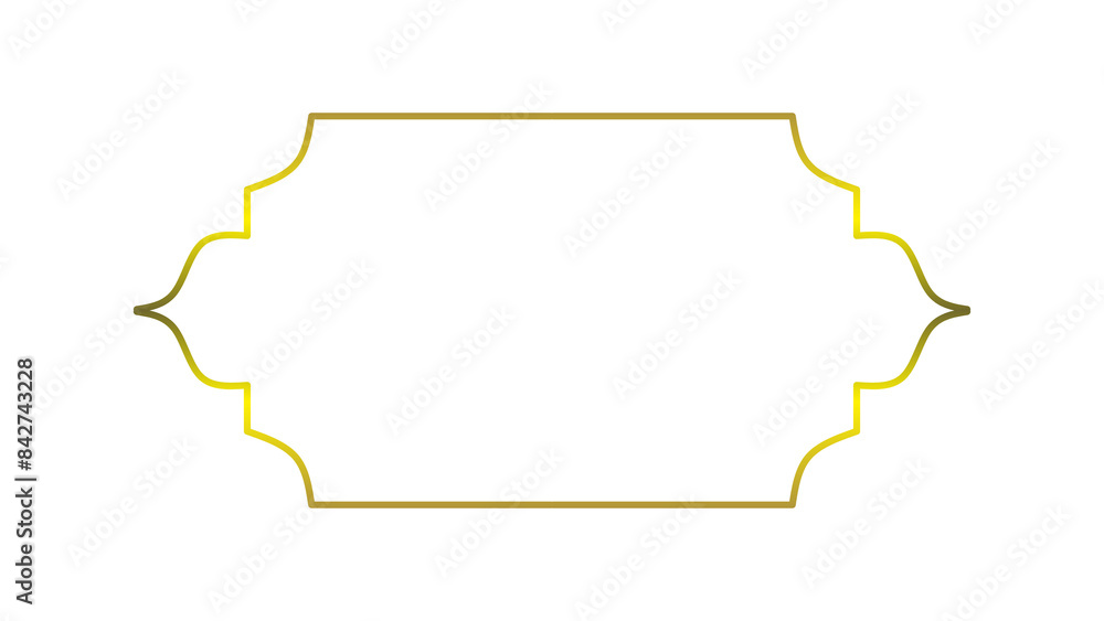 Gold frame isolated on transparent background Gold frame isolated on transparent background