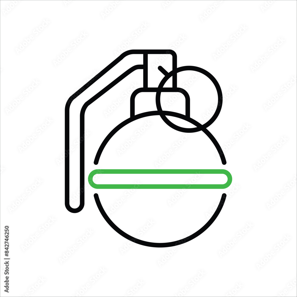 Obraz premium Grenade vector icon