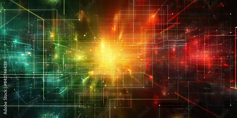 Excellence Matrix: Abstract matrix of intersecting lines and shapes, symbolizing a framework for excellence Excellence Matrix: Abstract matrix of intersecting lines and shapes, symbolizing a framework for excellence