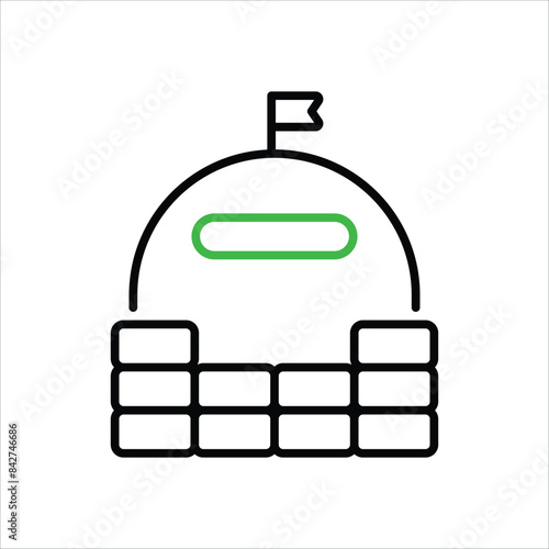 Bunker vector icon