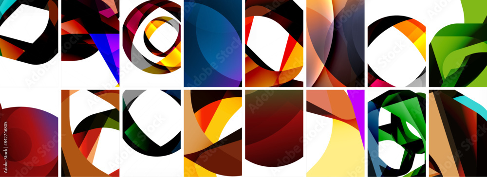 Collection of abstract background with waves, colorful shapes and 3d shadow effect. Vector Illustration For Wallpaper, Banner, Background, Card, Book Illustration, landing page Collection of abstract background with waves, colorful shapes and 3d shadow effect. Vector Illustration For Wallpaper, Banner, Background, Card, Book Illustration, landing page