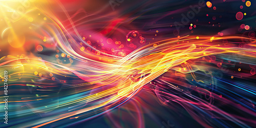 Visionary Trailblazer: Abstract path with visionary elements, symbolizing innovation and forward-thinking