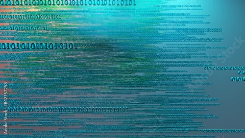 Blue binary code