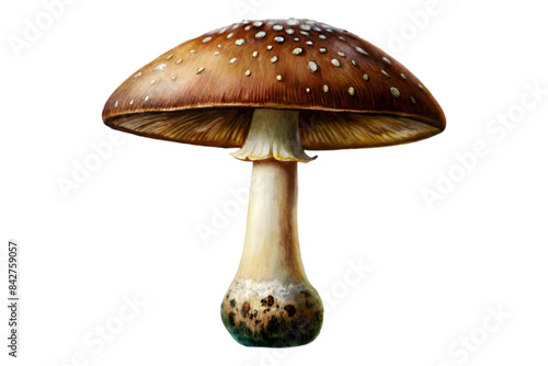 Mushroom - Isolated on Transparent Background - Mushroom Illustration - Vector Art