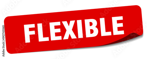 flexible sticker. flexible label