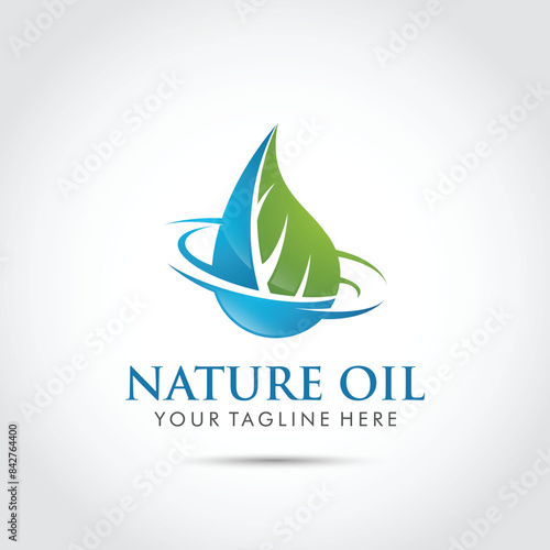 Free Download Nature Oil Logo Template. Vector Illustration - GFXLoad