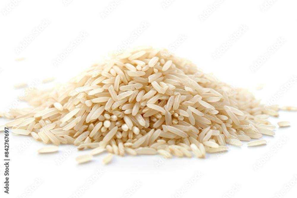 pile of rice on white pile of rice on white