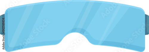 Blue virtual reality glasses creating an immersive digital environment